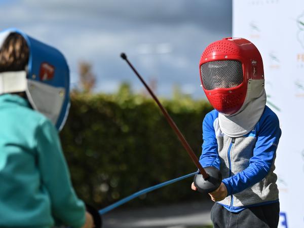 Fencing at BeActive Festival 2022 Sport Ireland Campus