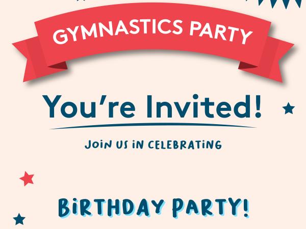 gymnastics kids birthday party 
