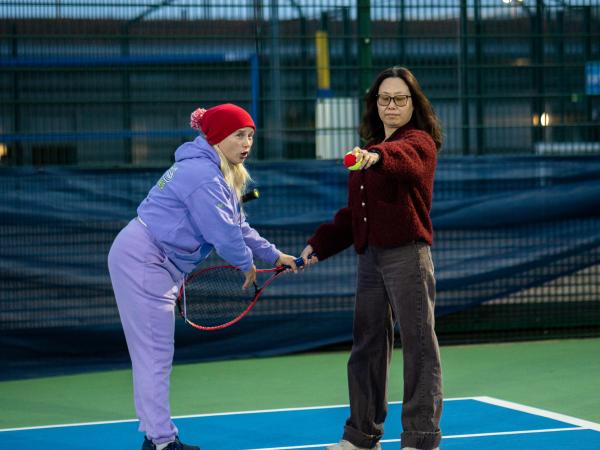 Women Try Tennis