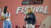 Una May, Sport Ireland CEO with MC Hannah Tyrrell at #BeActive Festival