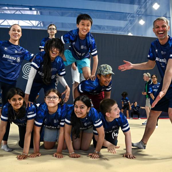 School Tours 2025 launch gymnastics TEAM BUILDING